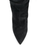 pointed toe knee-high boots