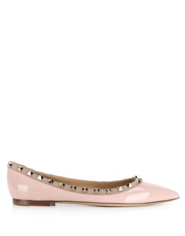 Rockstud-embellished ballerina shoes