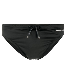 logo-print swimming trunks