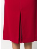 inverted-pleat midi skirt