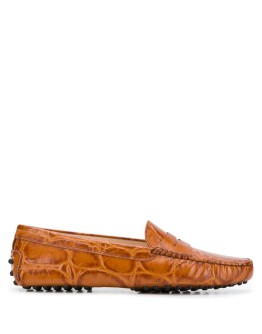 crocodile-effect loafers