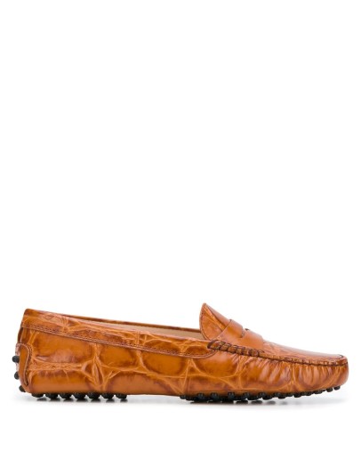 crocodile-effect loafers