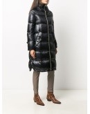 padded-design midi coat