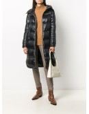 padded-design midi coat