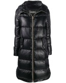 padded-design midi coat