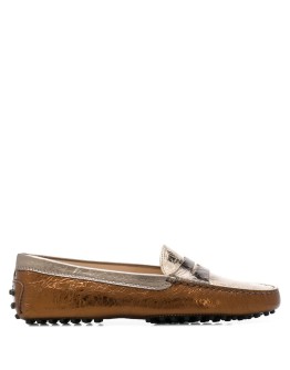 creased Gommino loafers