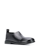 round toe leather loafers
