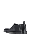 round toe leather loafers