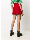 bow fastening high-waisted shorts