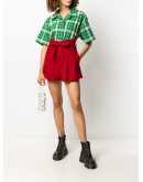 bow fastening high-waisted shorts