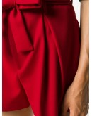 bow fastening high-waisted shorts