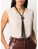leather thread necklace