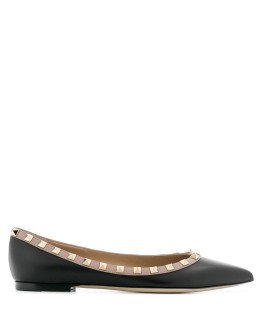 Rockstud-embellished ballerina shoes