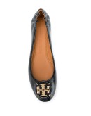 logo embellished ballerinas