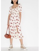 Parsley floral print midi dress