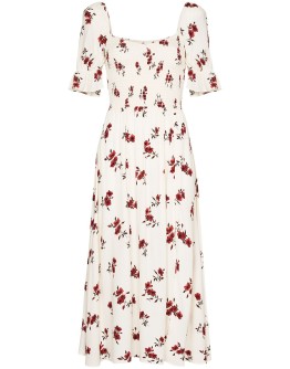 Parsley floral print midi dress