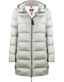 zipped padded coat