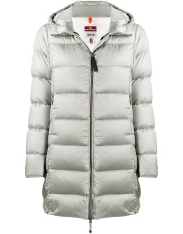 zipped padded coat