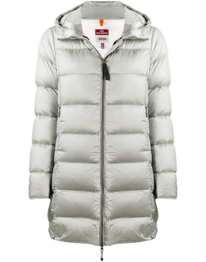 zipped padded coat