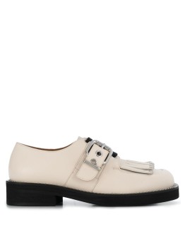 fringed lace-up shoes