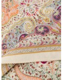 paisley print crinkle-chiffon scarf