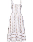Manet ruffled floral-print linen midi dress