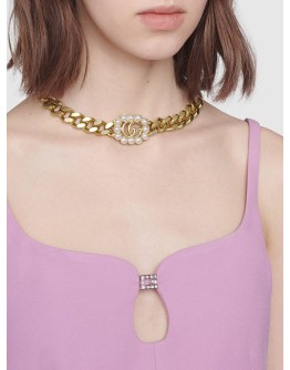pearl double G necklace