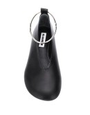 anklet leather ballerina shoes