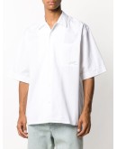 short sleeve rear print shirt