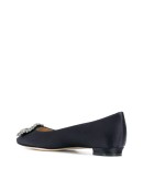embellished buckle ballerinas