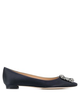 embellished buckle ballerinas