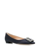 embellished buckle ballerinas