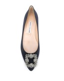 embellished buckle ballerinas