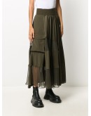 patchwork maxi skirt