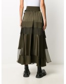 patchwork maxi skirt