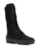 lace-up calf-length boots