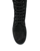 lace-up calf-length boots
