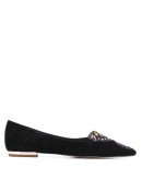 Butterfly embellished ballerina shoes