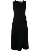 sleeveless belted jumpsuit