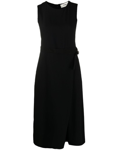 sleeveless belted jumpsuit