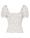 Jess smocked crop top