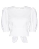 seychelles open back blouse