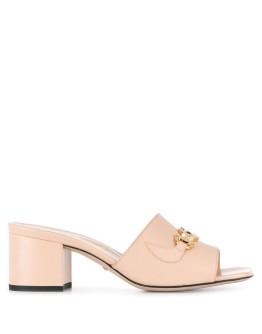 slip-on Horsebit detail mules