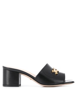 slip-on Horsebit detail mules