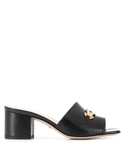 slip-on Horsebit detail mules