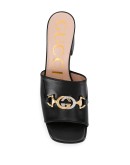 slip-on Horsebit detail mules