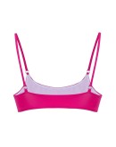 Icon logo print bandeau bikini top