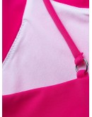 Icon logo print bandeau bikini top