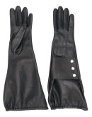 medium snap-buttoned gloves