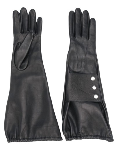 medium snap-buttoned gloves